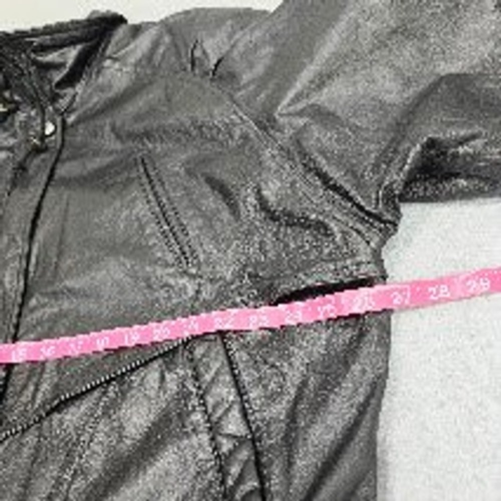 Vintage 80s 90s Wilsons Leather Bomber Jacket Men's L Black Flight Moto Biker - Picture 7 of 14